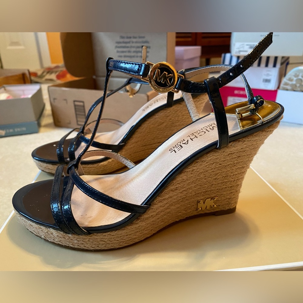 Michael Kors Kami T Strap Navy 7 1/2